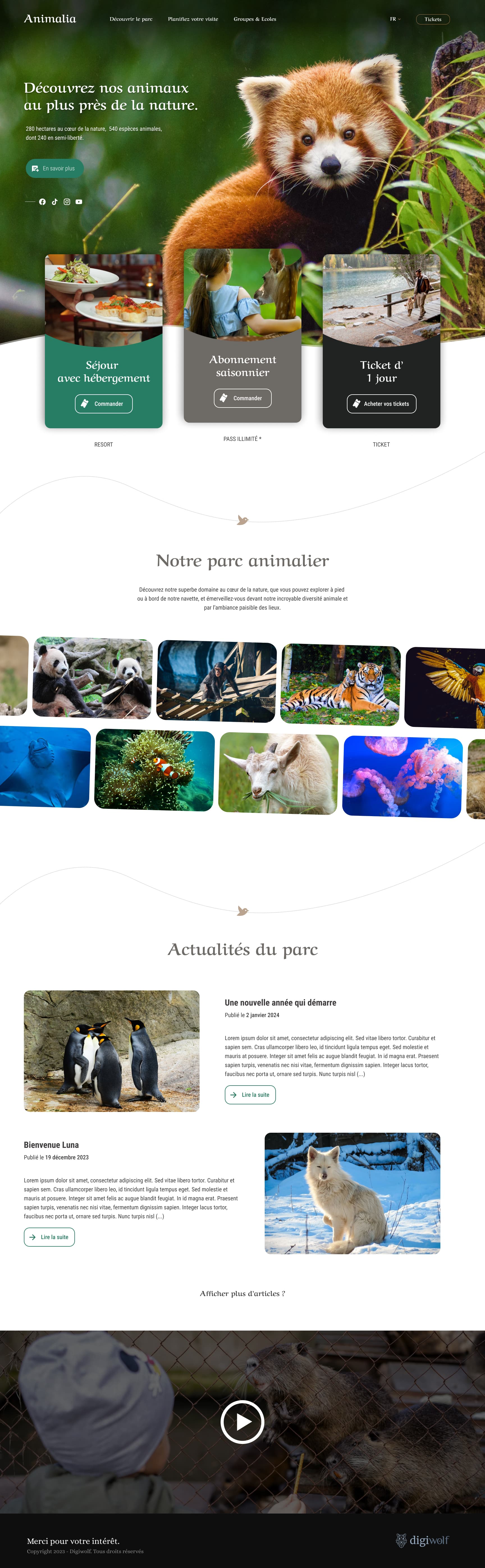 Identité visuelle Animalia — vue 1