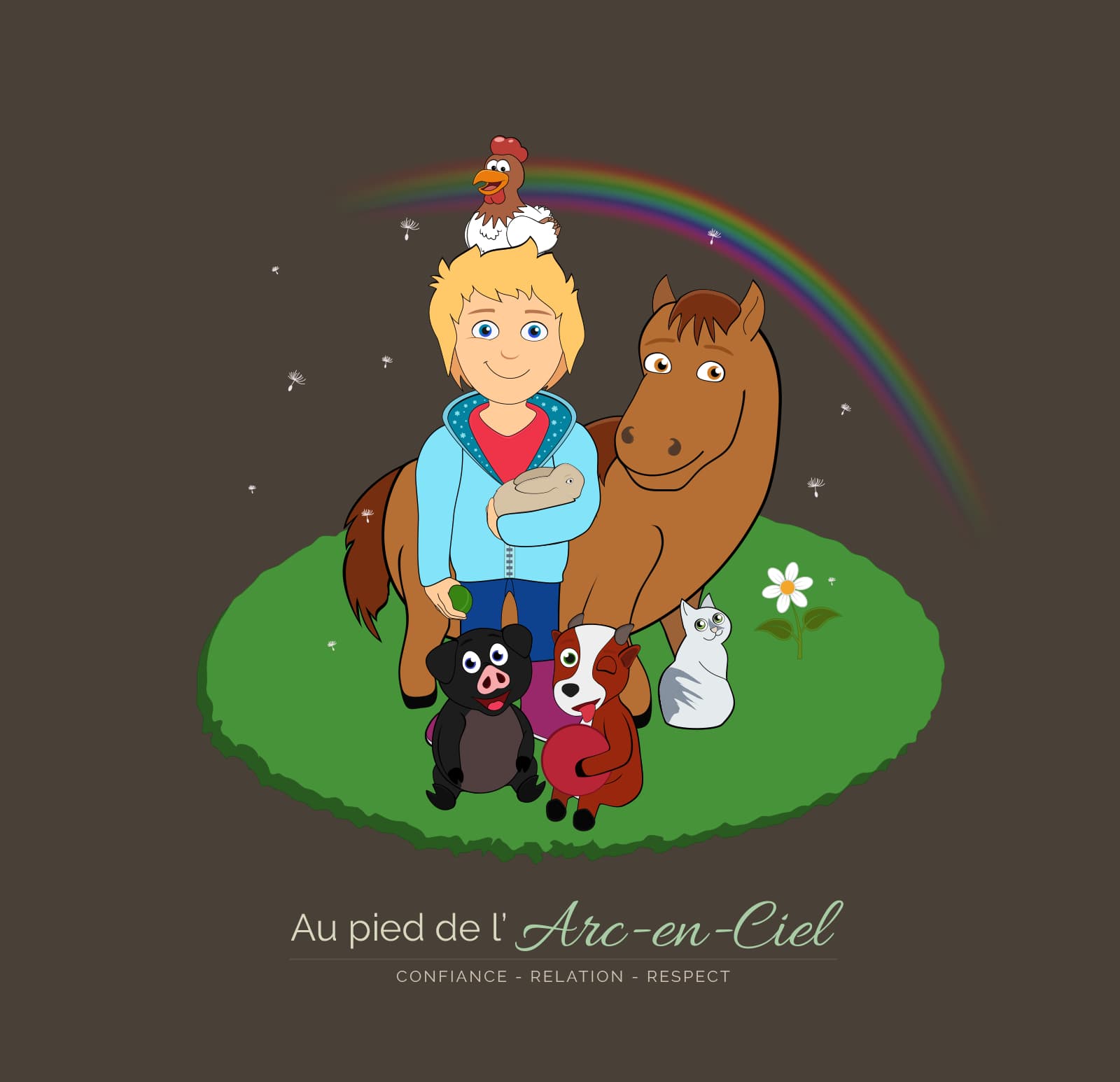 Vectorisation graphique Au Pied de l'Arc-en-Ciel — illustration 1