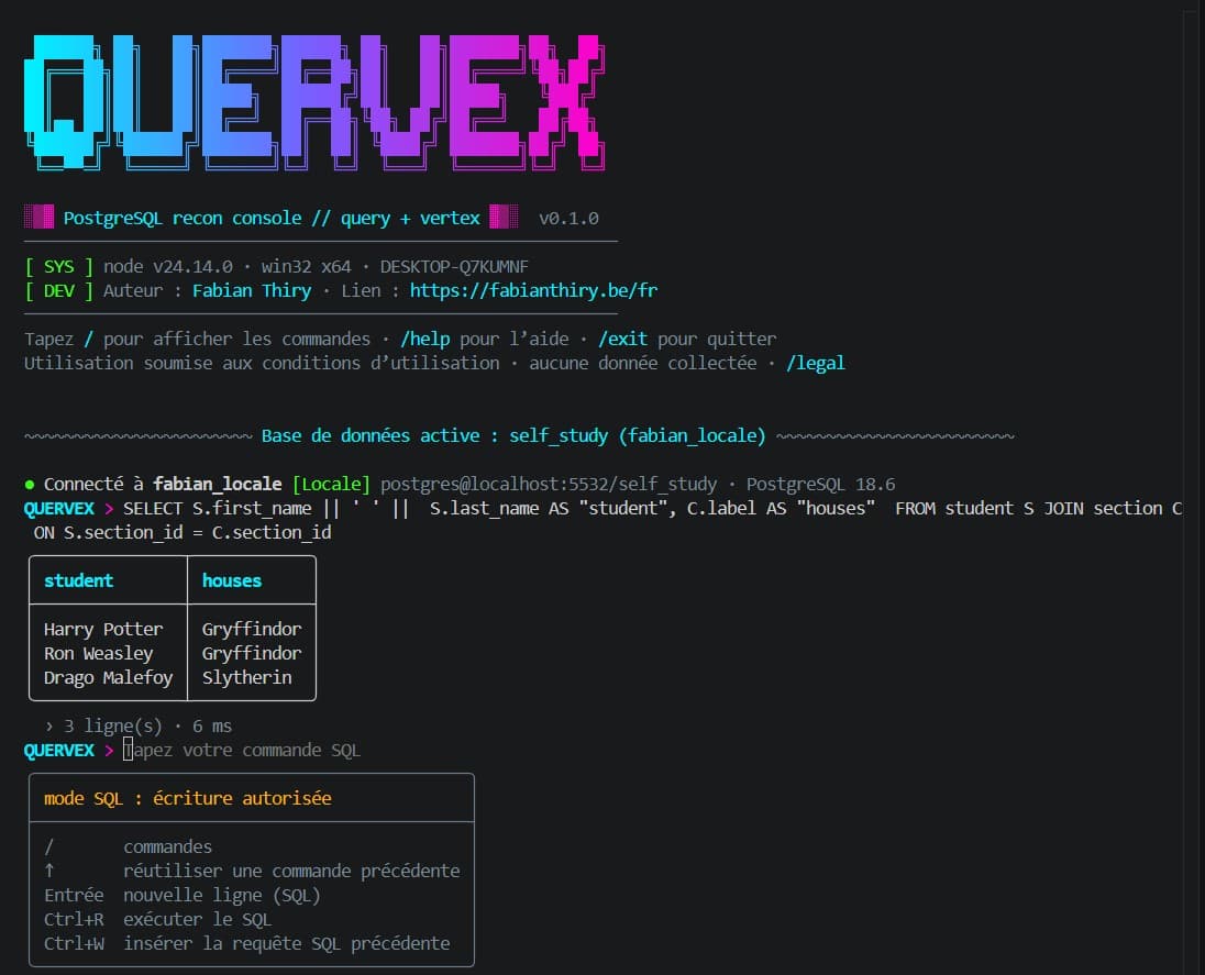 Overview of Quervex CLI